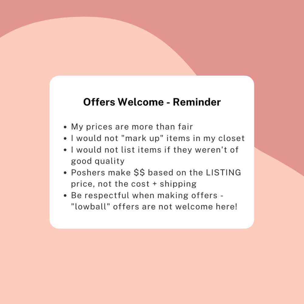 Reasonable Offers Welcome🌿
